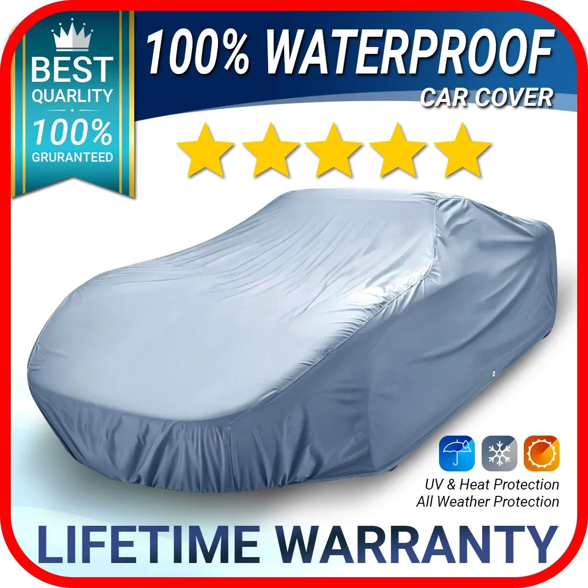 All-Weather Delta Fits: Cover 4-Door] 88 Car Custom [Oldsmobile 1986-1991 Waterproof