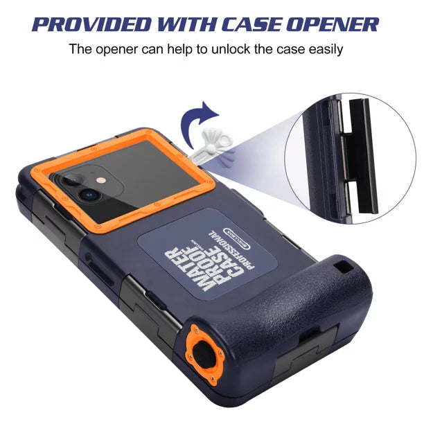 Surfing Case Axon Underwater Video Up Housing ZTE [15m/50ft] 7 UrbanX all Inch Professional Photo LCD Phones Waterproof to And Protective with Lanyard Diving Snorkeling Swimming for 6.9