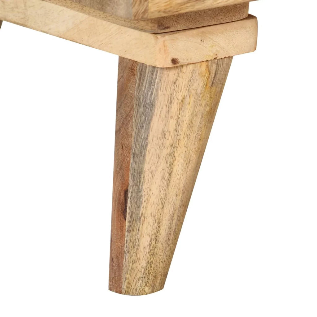 14.2"x11.8"x23.6" Cabinet Bedside Mango Dcenta Solid Wood