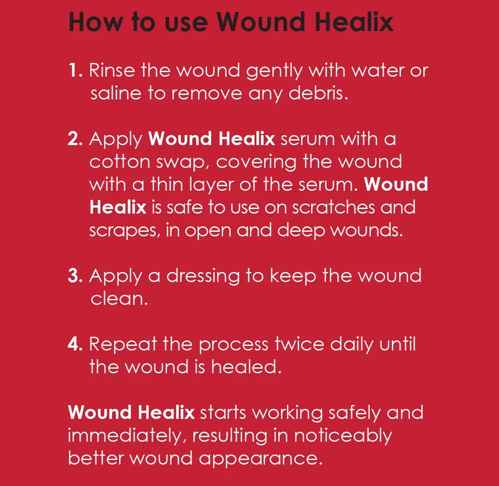 Burn & Care Wound - Rapid Wound Healix Serum Patented