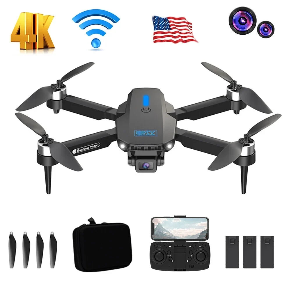 4K HD Drone Range FPV, Quadcopter, Camera - WiFi RC - Foldable E88Max JahyShow AirMaster Long