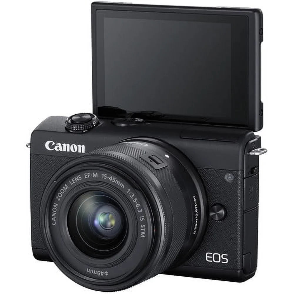 with with Spare Canon Kit Lens International M200 Model + 15-45mm - More Battery EOS