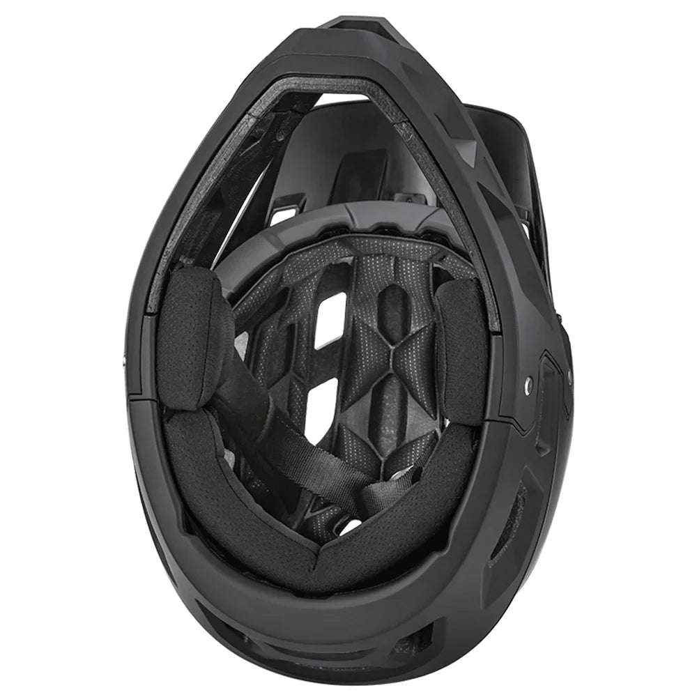 Bike Helmet Dadypet Face Head - 59-61cm Helmet MTB 31 Mountain Adult Full for Vents, Circumference Men/Women, Downhill Visor,