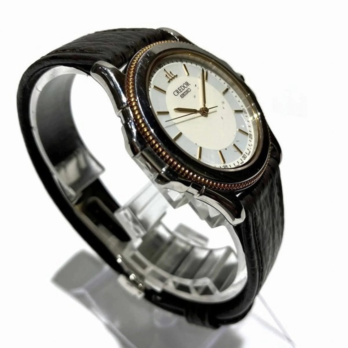 Men's Quartz Credor Pacificique Seiko Watch 9581-6060 Pre-Owned (Fair)