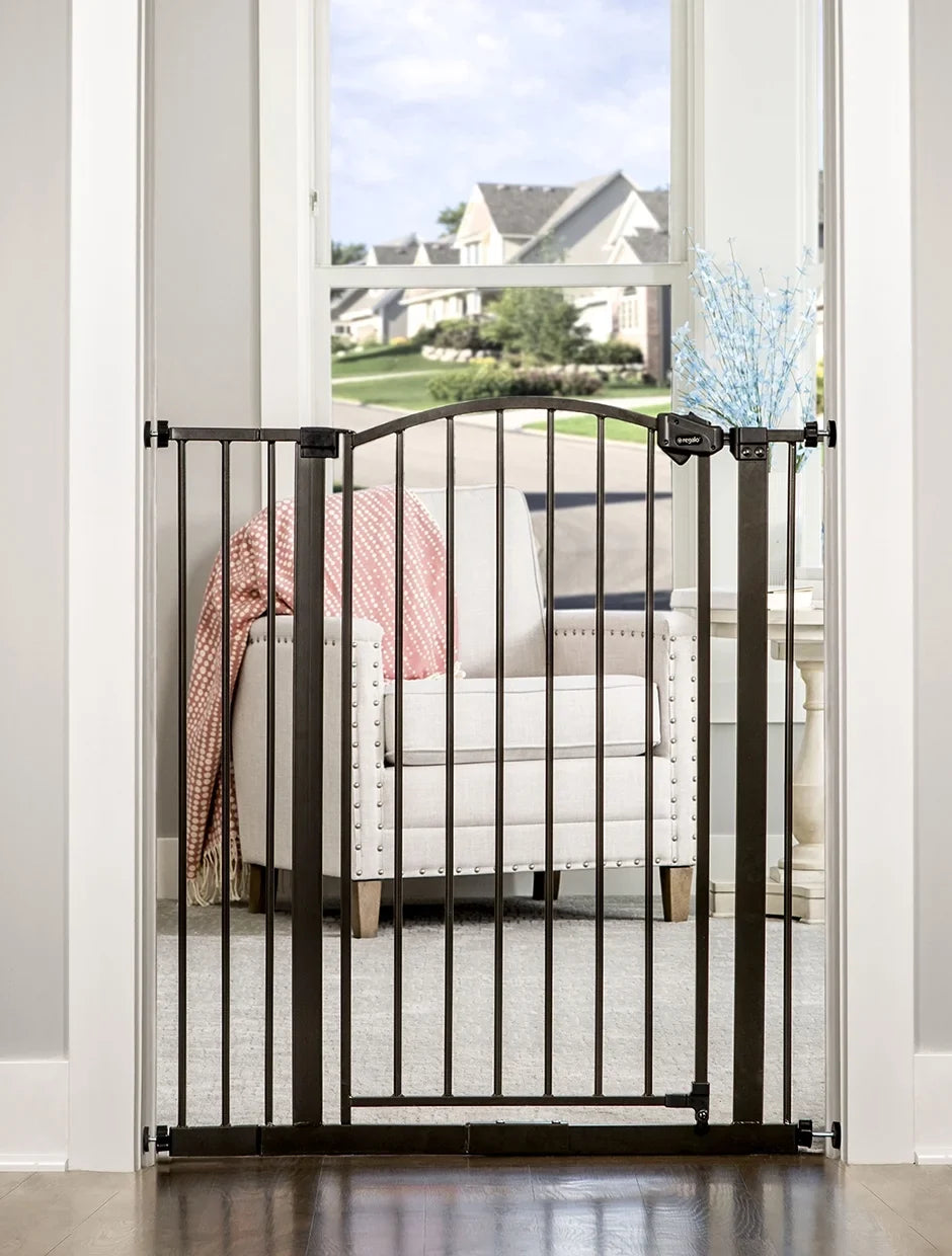 Tall Months, Décor Safety Bronze Gate, Baby Extra Gate 24 Group Regalo Baby Age Arched to 6