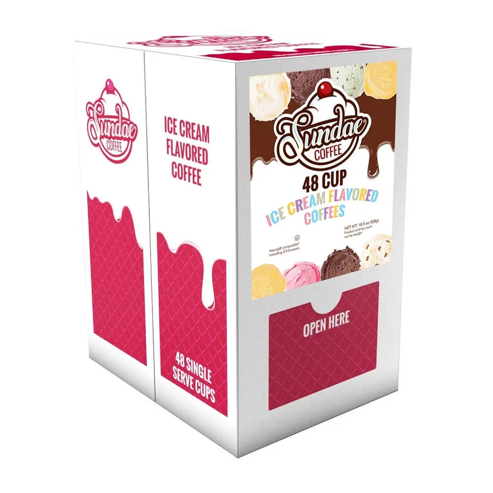 Keurig Cream Sundae Coffee K-Cup for Ice Brewers K-Cups 48 Variety Flavored Pack