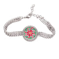 Red Civilization Totems Diamond Mexico Ancient Jewelry Bracelet Sun Chain Drawing Tennis Anklet