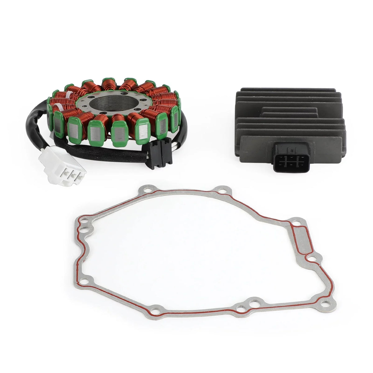 For 2006-2016 YZF-R6 Yamaha Magneto Stator+Voltage R6 YZF Rectifier+Gasket Coil