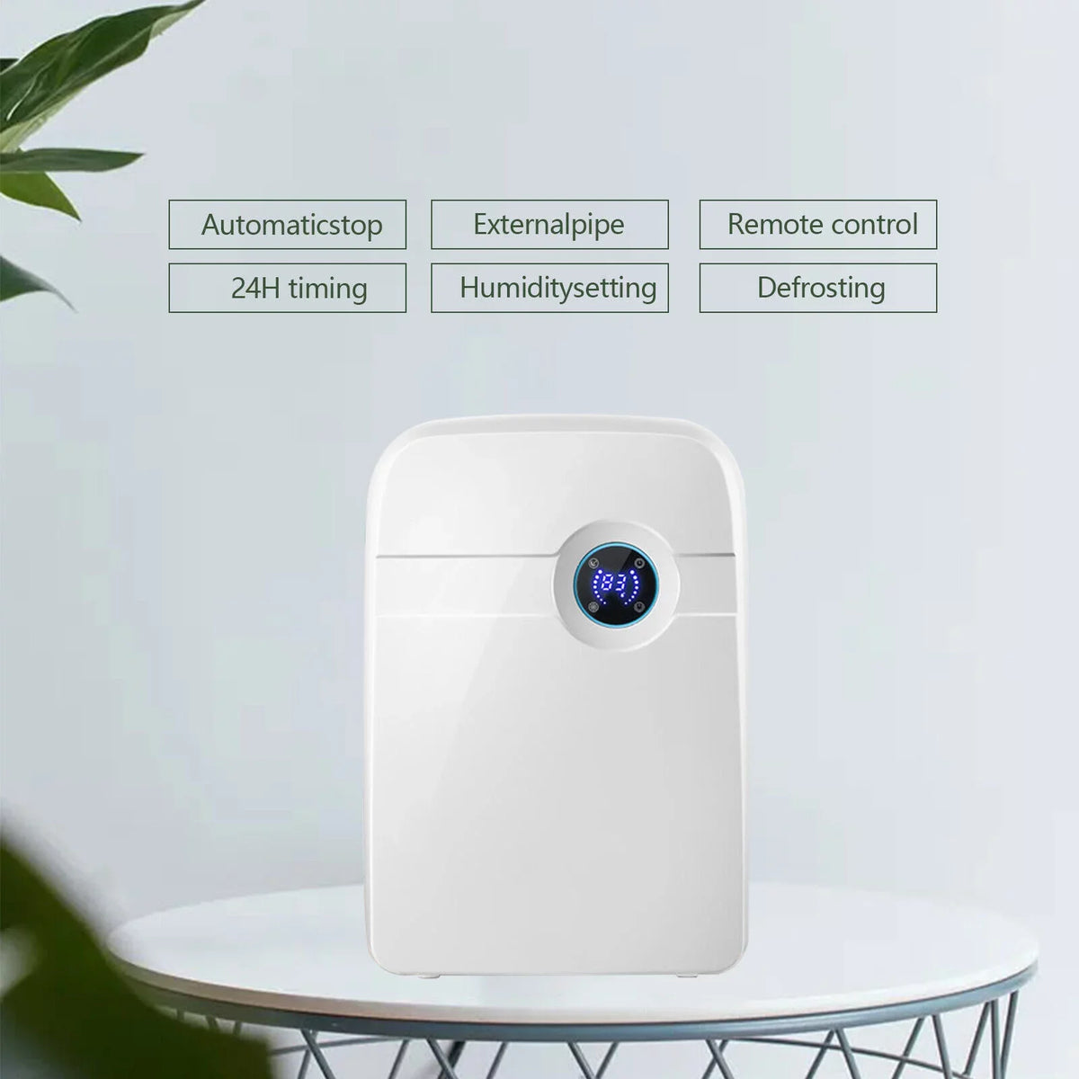 Water Tank RV for Hose ZhdnBhnos 2.5L Garage Portable Moisture w/ Compact Bedroom MIni Caravan Dryer Dehumidifier Drain