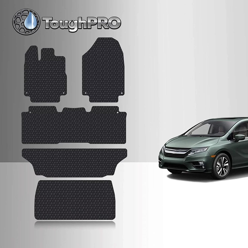 '- Accessories - Odyssey TOUGHPRO Mat with (Made + Compatible 1st in Floor + Accessories 2nd Weather + 2021 All Duty USA) Row - Honda Heavy - Mat 3rd Cargo