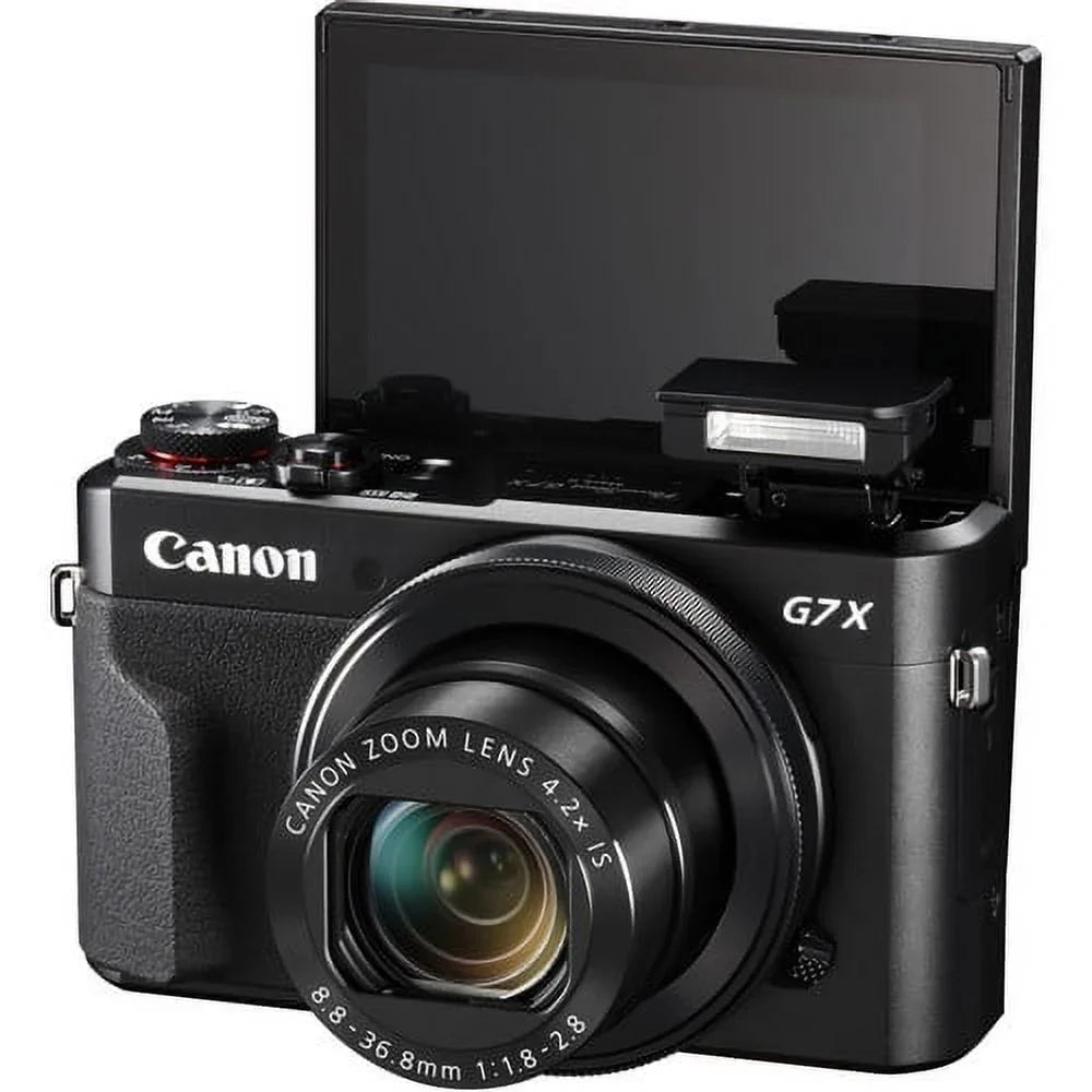 II BATT Digital + PowerShot G7 X Mark Canon + + EXT Camera Tripod 32GB Bundle