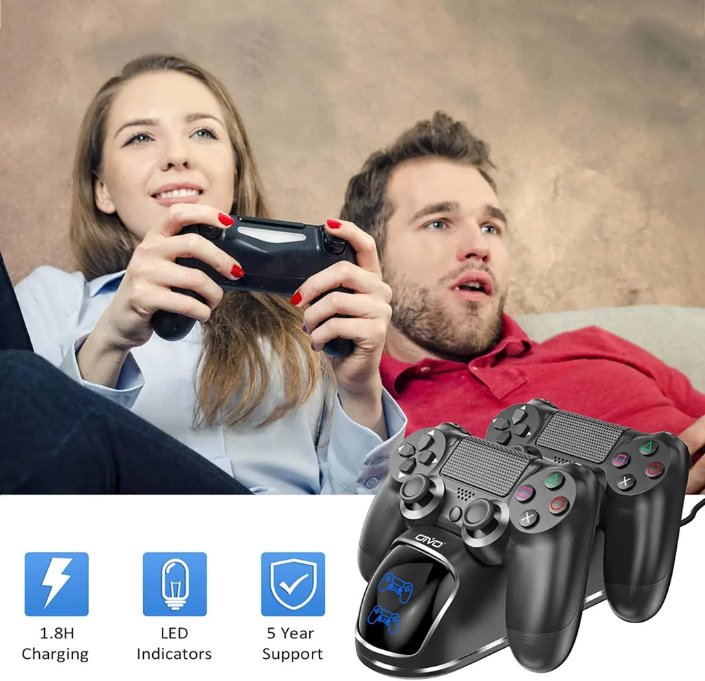 Station, 1.8Hrs OIVO Charging 4 Playstation Charger Controller PS4 Charger 4 Dock Charging Replacement Controller for Dock, Dualshock Station PS4