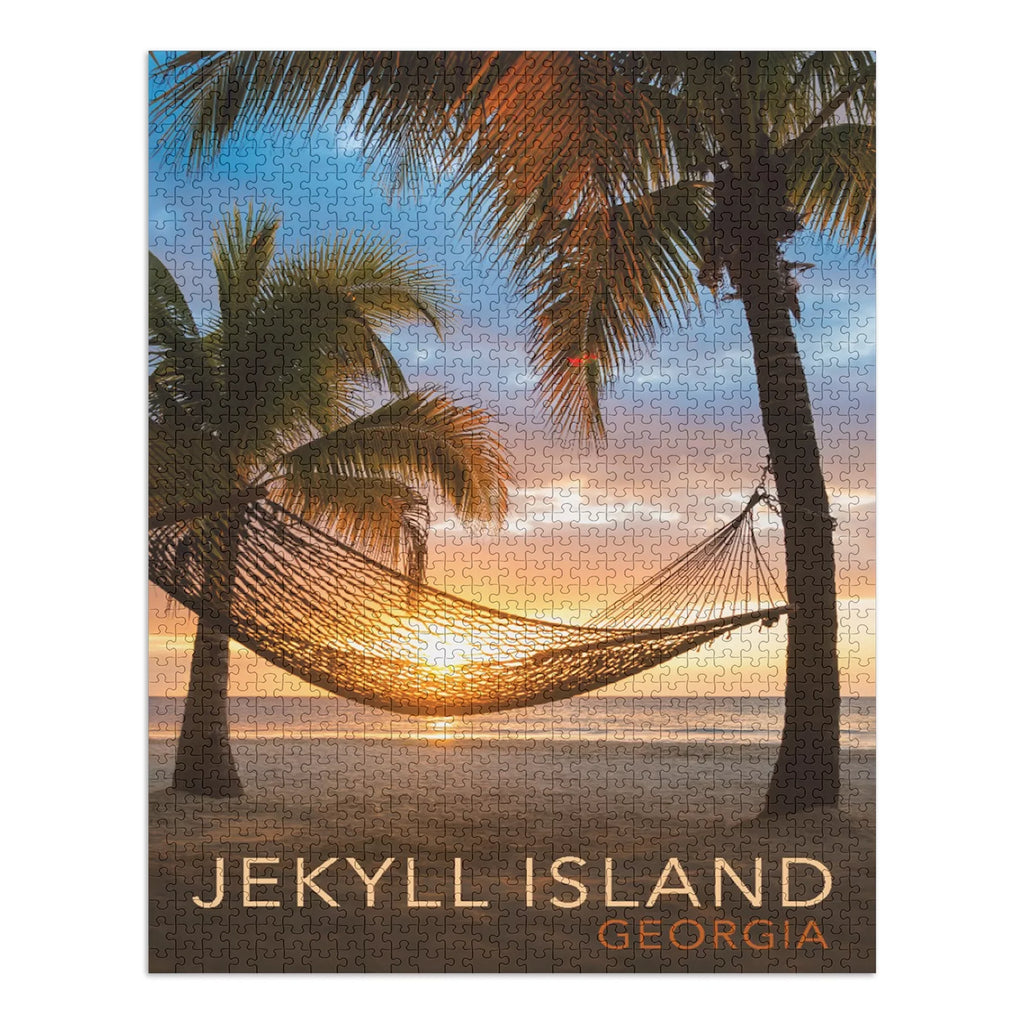in Size Piece Georgia, Family, Made (1000 for Jekyll Challenging and Hammock Island, and Puzzle, USA) 19x27, Sunset Jigsaw Adults Puzzle