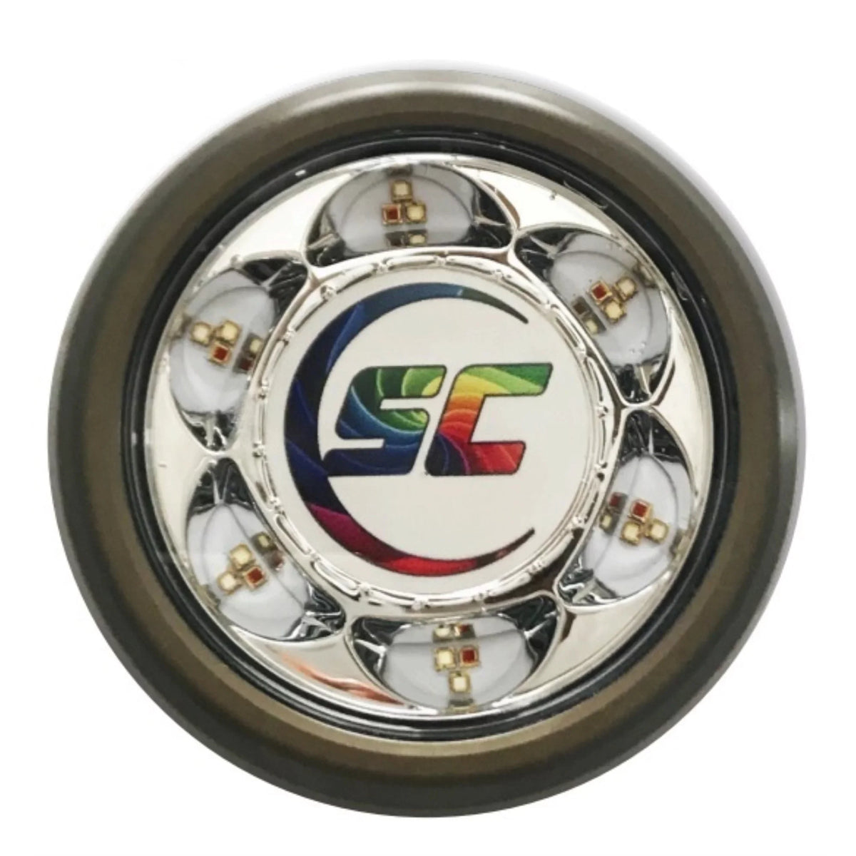 Aluminum Shadow LED GW Thru-Hull 12v Underwater Caster Light SC3