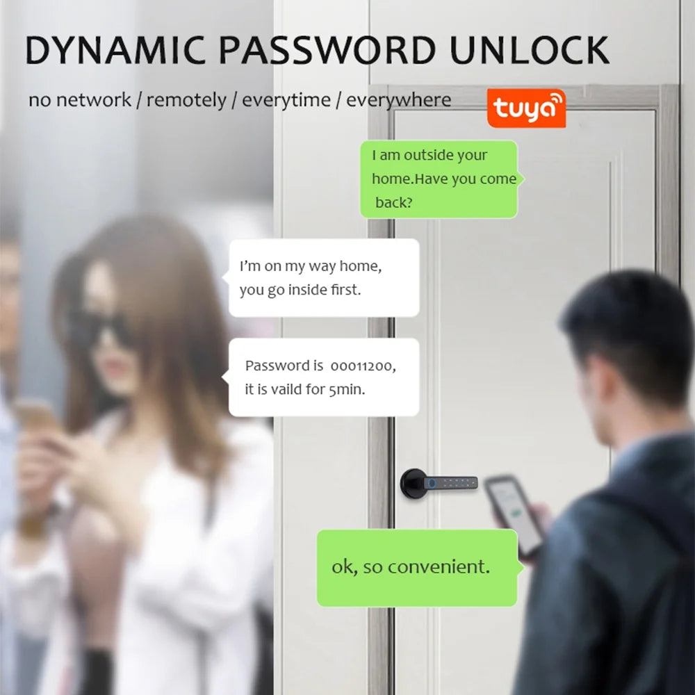 Keyless Entry Lock Smart Door Anself Lock Wafu