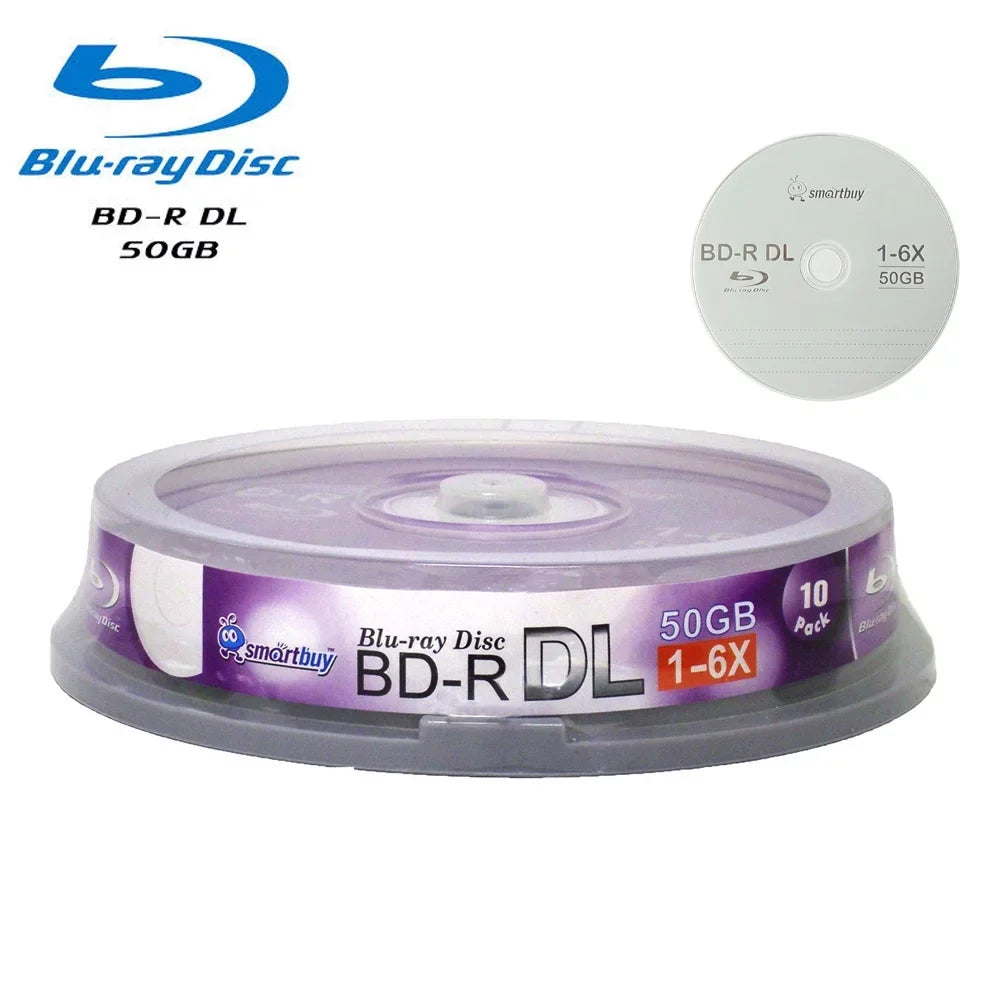 Layer Dual BD-R Blank 6x Smart Logo Media Disc Surface Dl Video Double 20-Disc 50GB Buy Top Recordable Data Blu-ray Layer