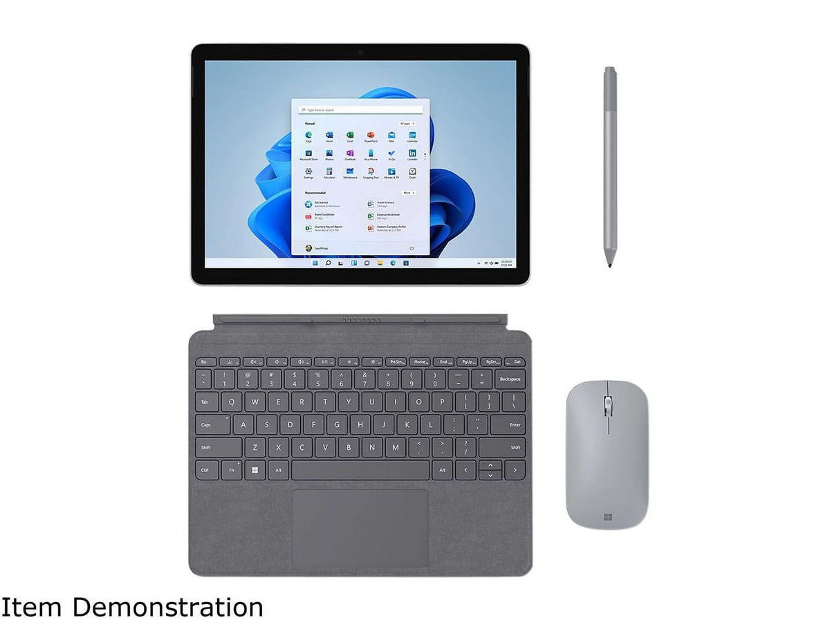 8GB SSD, Intel Microsoft Go i3-10100Y, Multi-Touch, 10.5" Pixel Surface RAM, Point Core 11, Windows 3 10 128GB Platinum, Sense 8VC-00001 Display,