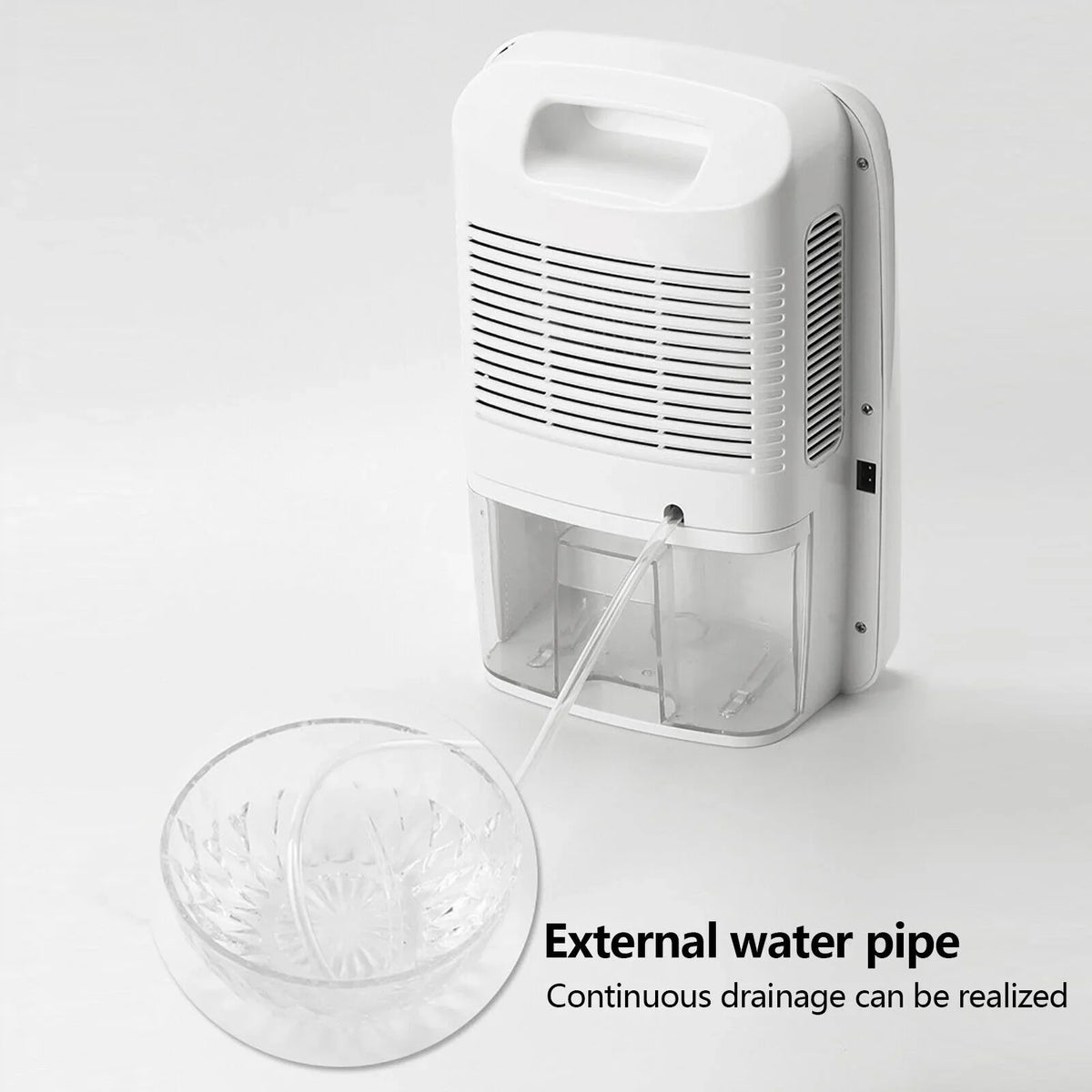 Water Tank RV for Hose ZhdnBhnos 2.5L Garage Portable Moisture w/ Compact Bedroom MIni Caravan Dryer Dehumidifier Drain