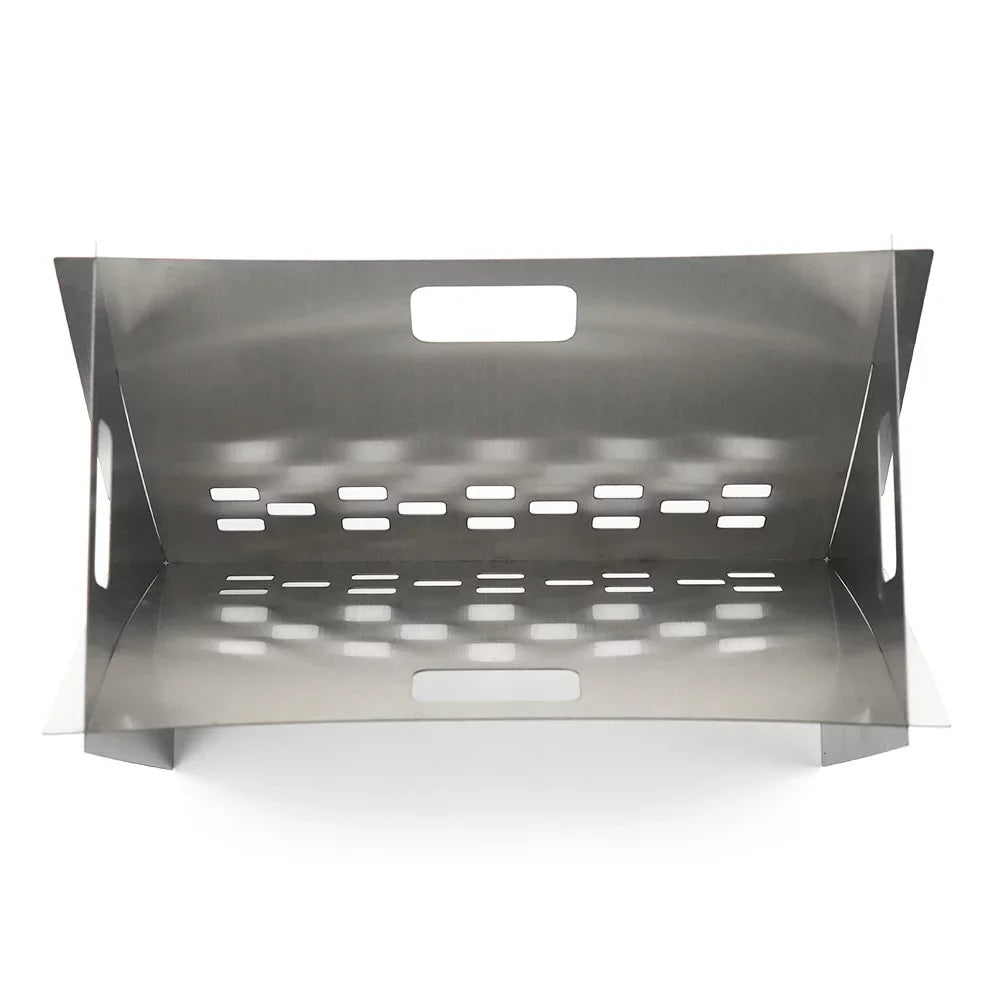 Camping Plate, Radirus Wood Outdoor and Burning BBQs Cooking Cooking Perfect for Folding with Steel Stove, Stainless Portable Stove Grill