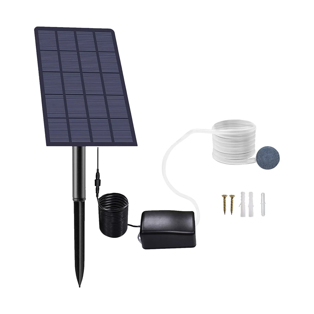 Oxygen Pool Aerator Plug-in Pond 2W Oxygen Fish Pipe Stones with Bubble for Pump Pump Fish Oxygenator Aerator Air Air moobody Aquarium Garden Fishing Solar