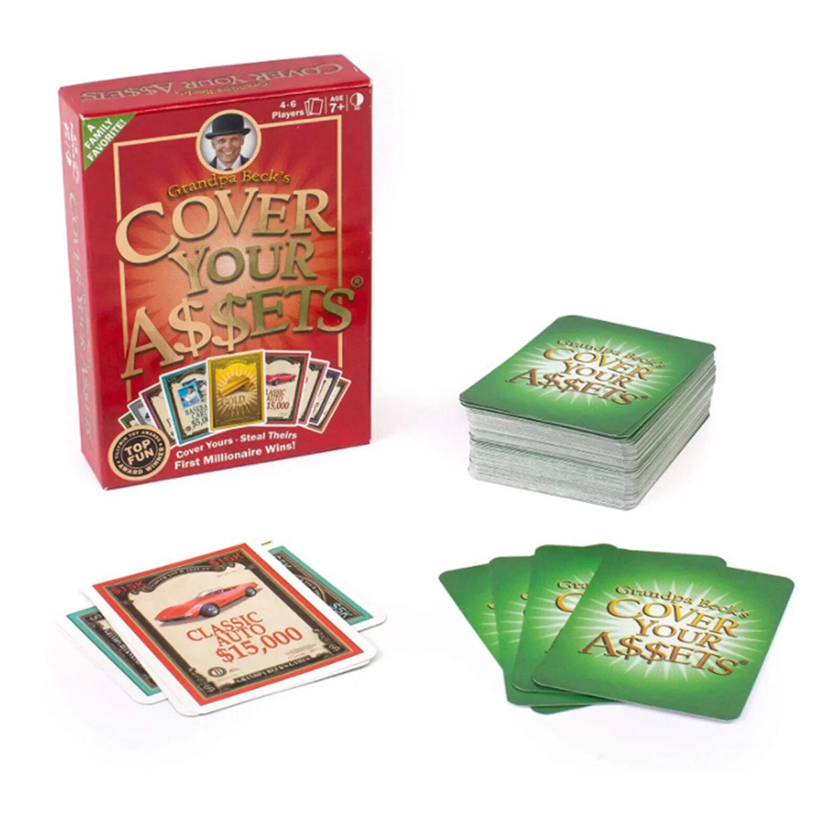 Family-Friendly Assets Collecting Toy Set Fun Card Grandpa Cover Your Becks Game
