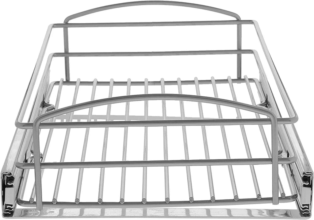 12 W Vogt x in & Basket Cabinet in. in. Multi-Use D in. 5 Organizer Silver x 20 Knape H RS-MUB-11-FN Pull-Out