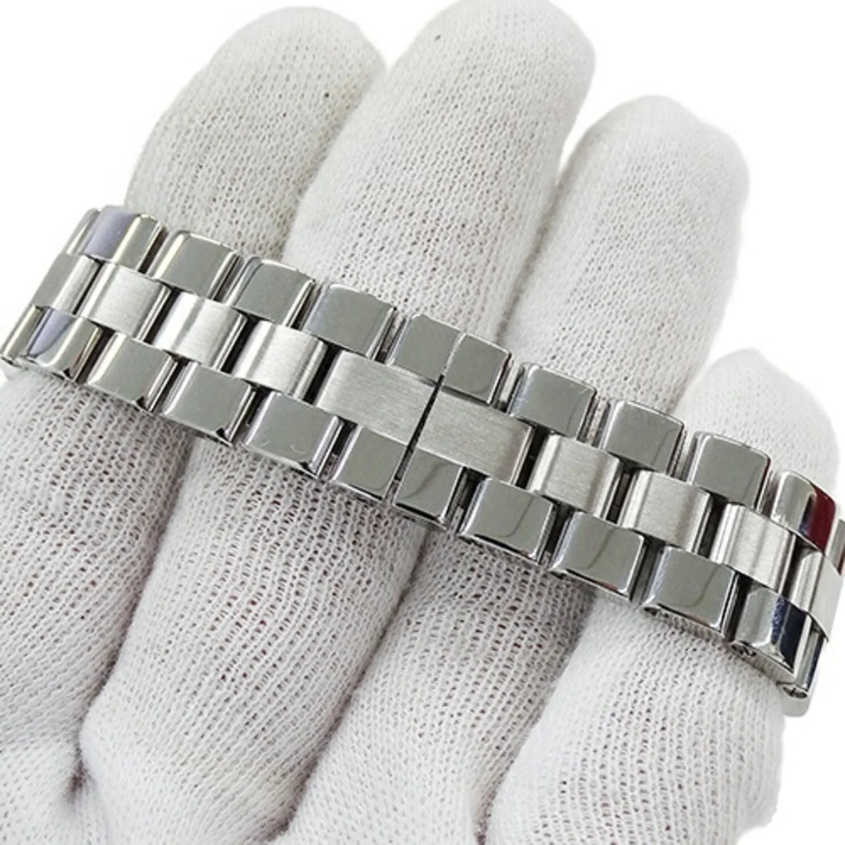 W62016V3 Polished Pre-Owned Roadster Cartier SM SS Silver Stainless Steel Date Watch Quartz Ladies (Fair)
