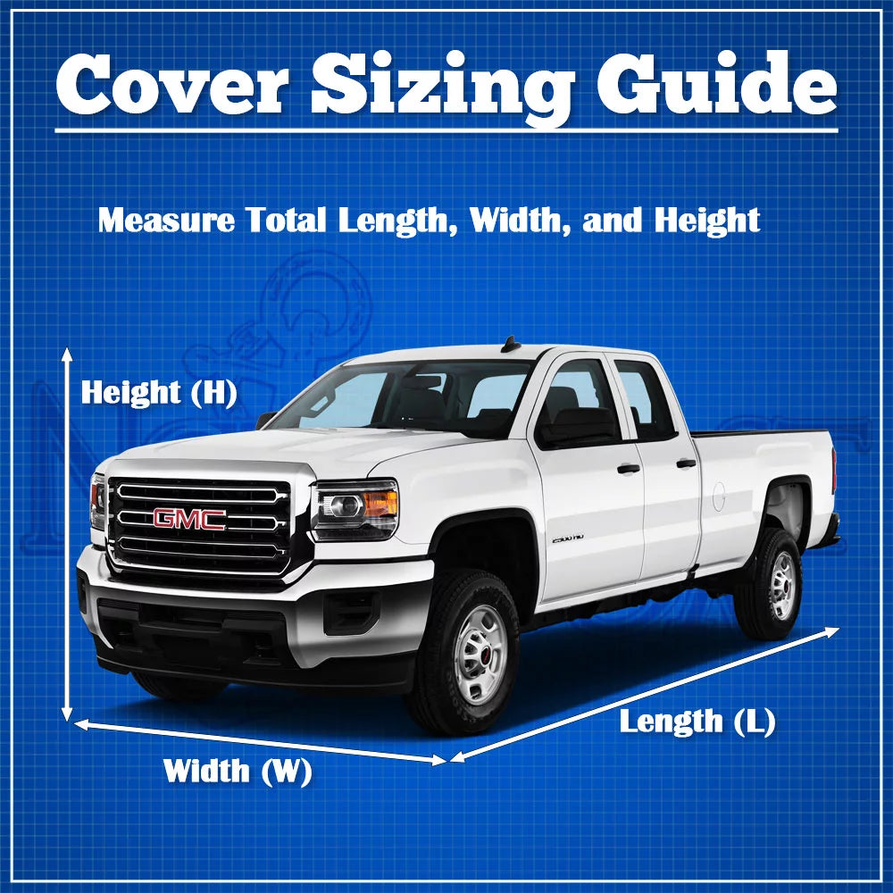 NEH x 20' to Fits Cab, 9" Trucks All Weather x Waterproof Extended Outdoor Cover Gray Pickup - Breathable Bed Indoor - 60") - up Length Truck Pickup Superior (249" 70" Standard with