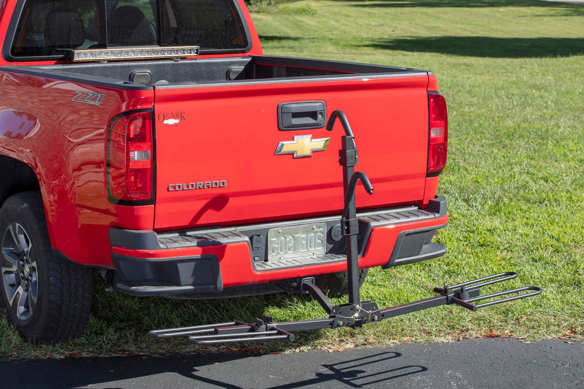 10104071 lbs. Tough Foldable Platform Rack Car Hitch-Mount Hyper 80 2-Bike Capacity