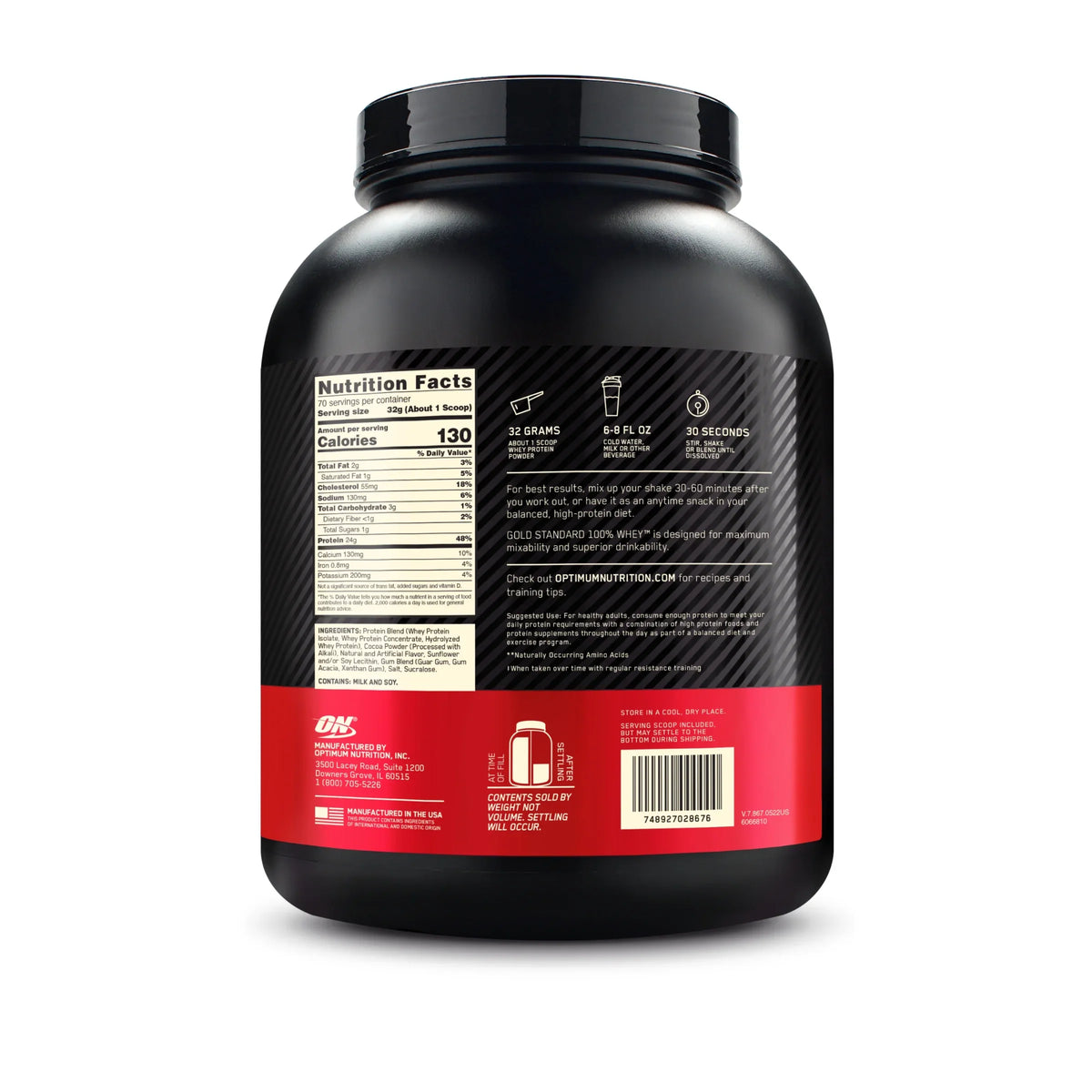 Optimum Powder, lb, Servings 100% 70 Gold Protein Whey Mint, Standard Nutrition, Chocolate 4.94