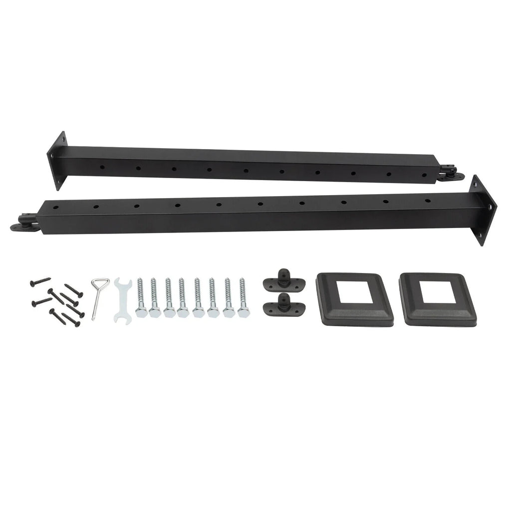 Railing Level Post Steel Cable Stainless for Two Railing Post System Deck Concrete Sides Wood Pre-Drilled Fence Cable 36''x2''x2'' Square Level