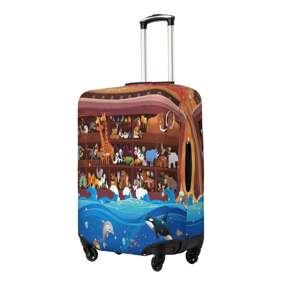Junzan Ark2 Fashion Inch Suitcase Luggage 18-32 - Noah'S Print Luggage Animals Fits Washable On Cover Protector