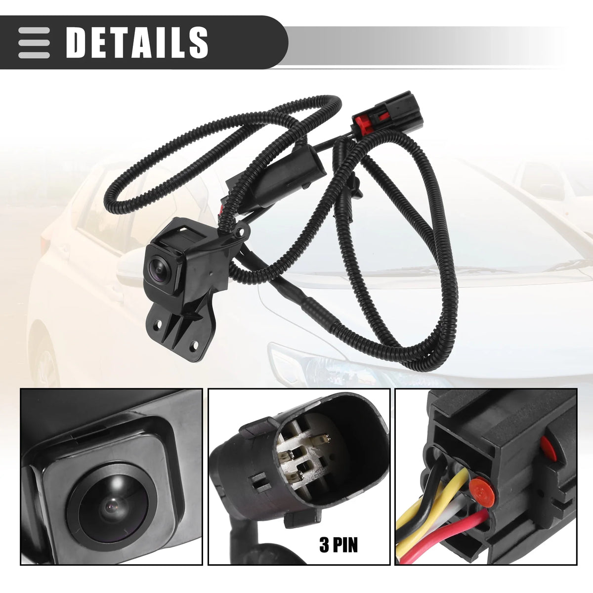 2011-2013 Backup Black Unique Plastic Chevrolet for Glass No.23146157 Camera Silverado Bargains
