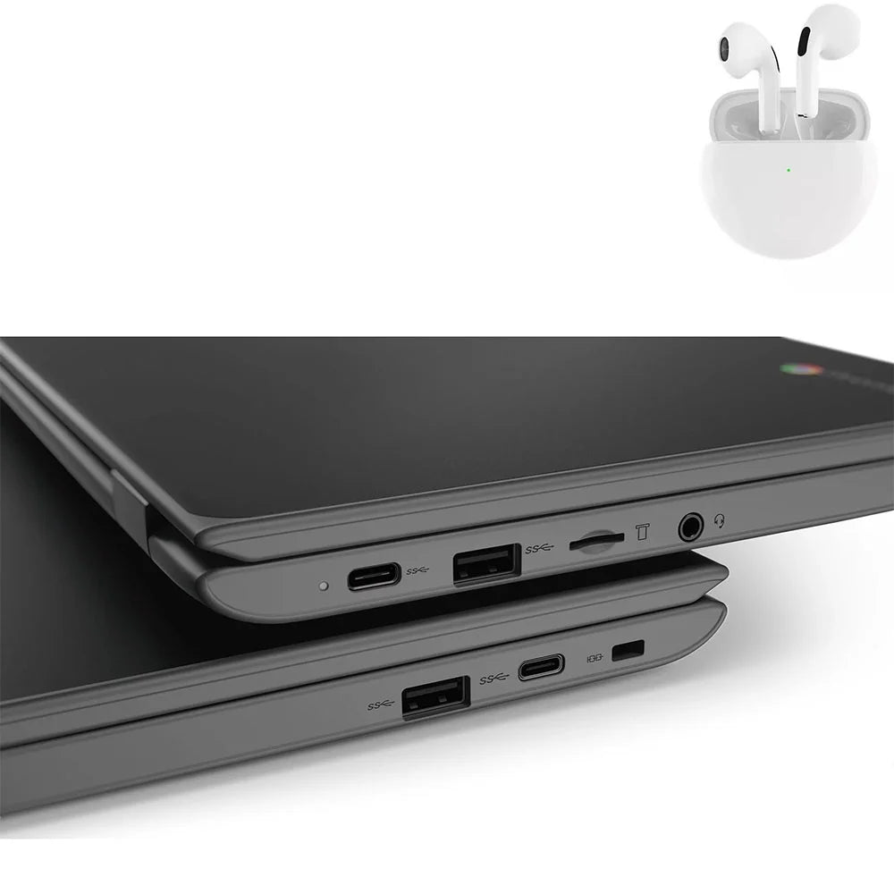 Pro PreOwned 64GB Lenovo (scratch 4GB Windows dent) 10 Laptop Intel Wireless and RAM 100e Processor with Earbuds SSD 11.6"