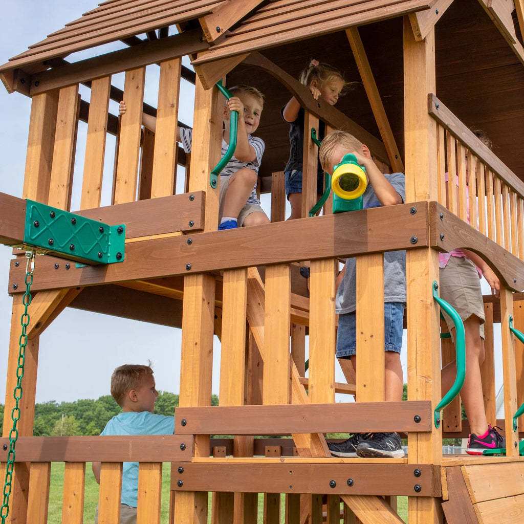 Discovery Swing Set Highlander Backyard
