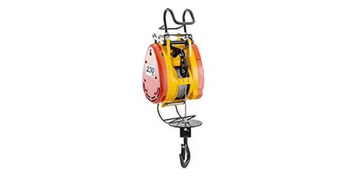 230kg 98ft/30m Crane Rope Volts Electric with 507lbs 1 Winch Control Overhead Wire Capacity System Phase Electric Electric with 110 Length VEVOR Pulley Lift Hoist Remote Steel Trolley