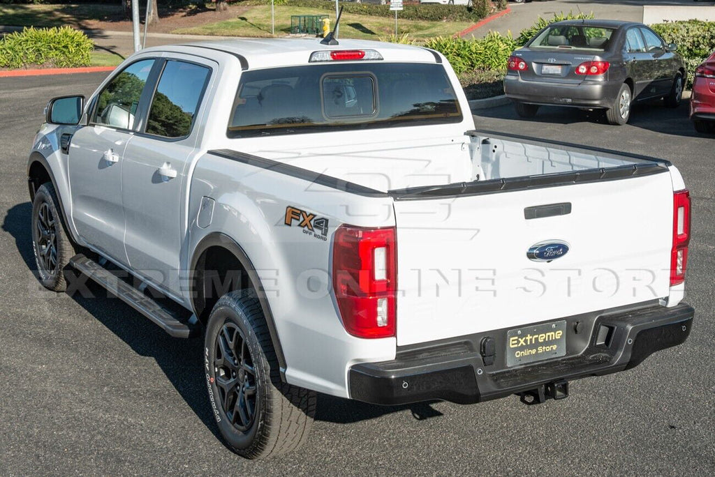 BLACK Trunk Models Ford 2019-Present Ranger Street Lid Rear Tailgate Spoiler MATTE - Plastic Series For | Wing Replacement ALL ABS