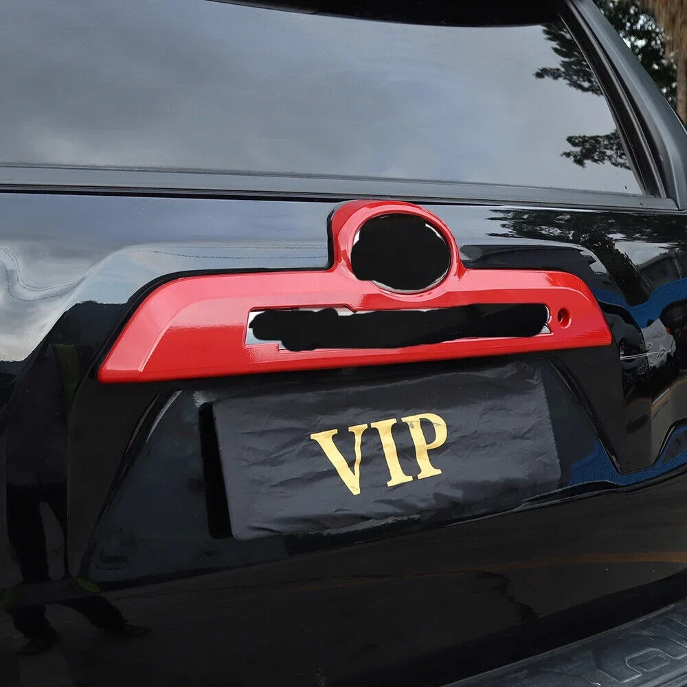 Trim 4Runner Cover Handle Frame Tailgate Bezels Red Trunk Rear Decor Teledu