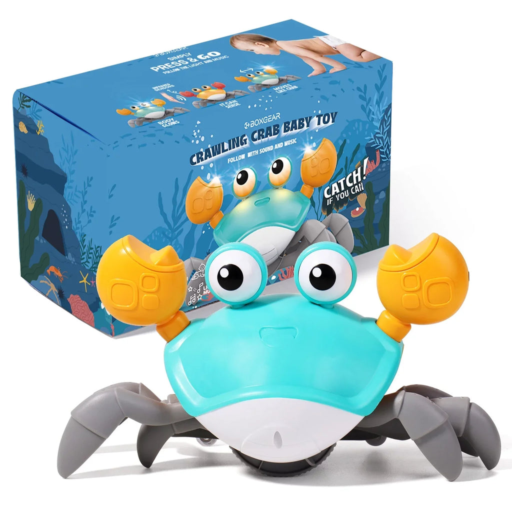 Infant Crab: And Music Birthday & For 36 Interactive Kids And Toddlers Crawl, Baby Malai Gifts Months Development Crawling Toy Tummy Cool Time Learning Walking Gift Toys For Vivid