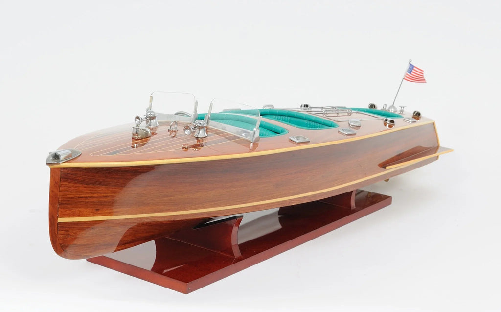 Chris Boat Craft Brown Decorative Triple Painted Cockpit 9 Wood C1928 Hand HomeRoots in.
