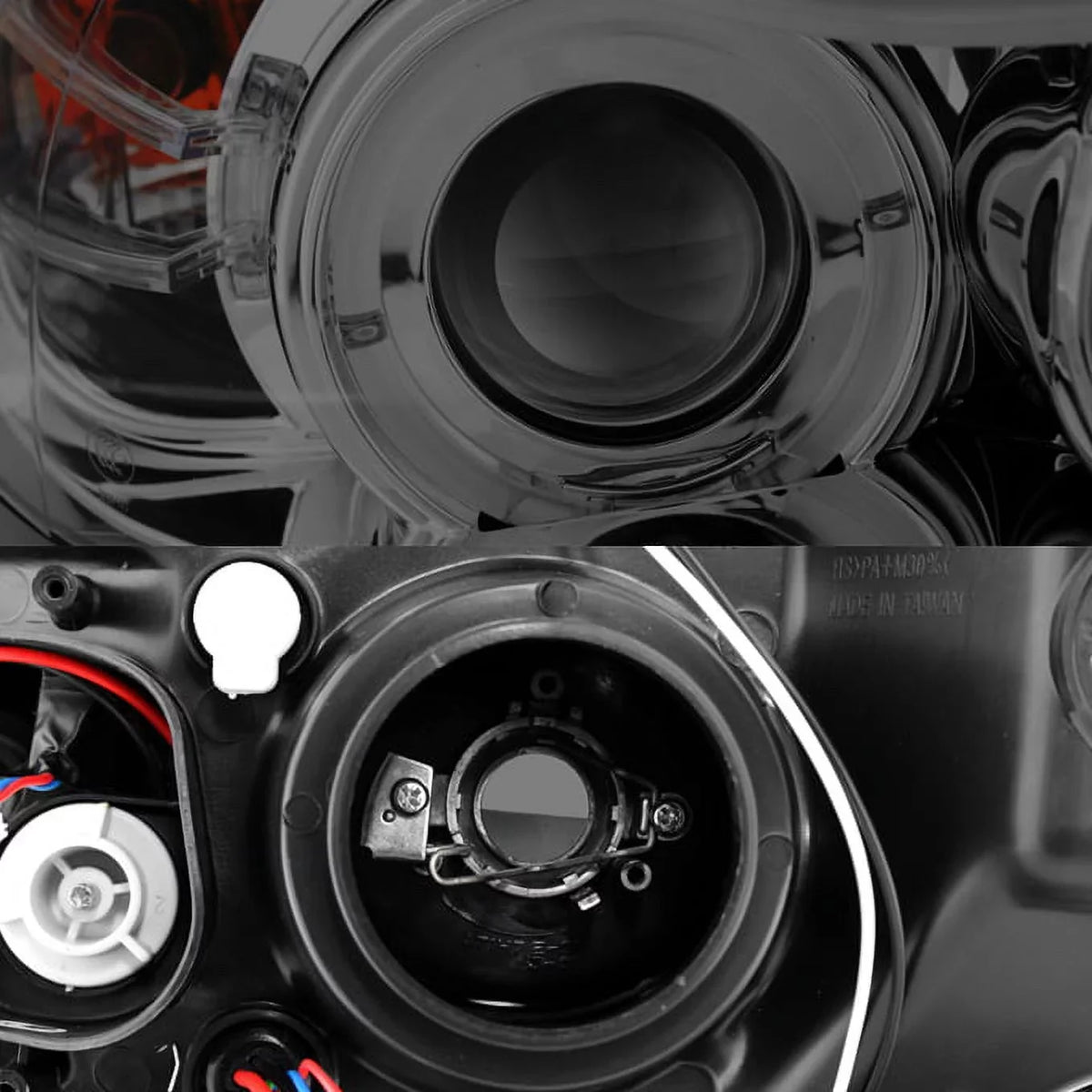 BMW Projector BMW 3-Series BMW LED Fits Fits 2006 Smoked 2007-2008 Sedan 06-08 Headlights E90 [Eye 325 328, Halo Lid] select:
