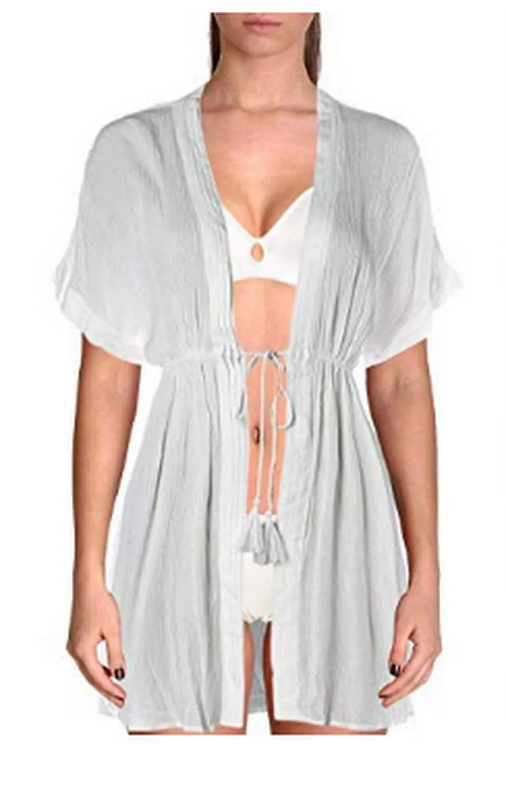 Size Ralph Lauren Cover-Up, Crinkle Rayon Lauren Medium Womens Dress