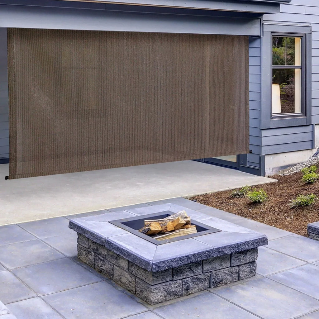 Fabrics 72 Sun Shade, in. P7225 96 Cordless Outdoor Keystone Canyon x