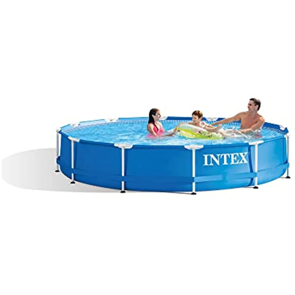 & Above Cover Filter x 12 Metal Set Ground Frame Ft Swimming Pool 30 with Intex Inches