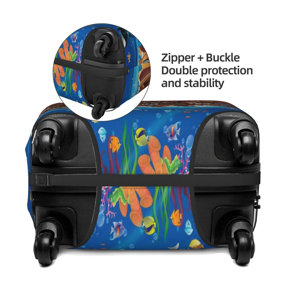 Junzan Ark2 Fashion Inch Suitcase Luggage 18-32 - Noah'S Print Luggage Animals Fits Washable On Cover Protector