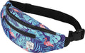 Holographic Fanny Women Men Festival Cute Silver Waist - Bag Hiking Running Vibe - Rave Prints for Black Cycling Festival for Many Pack Gear Gold