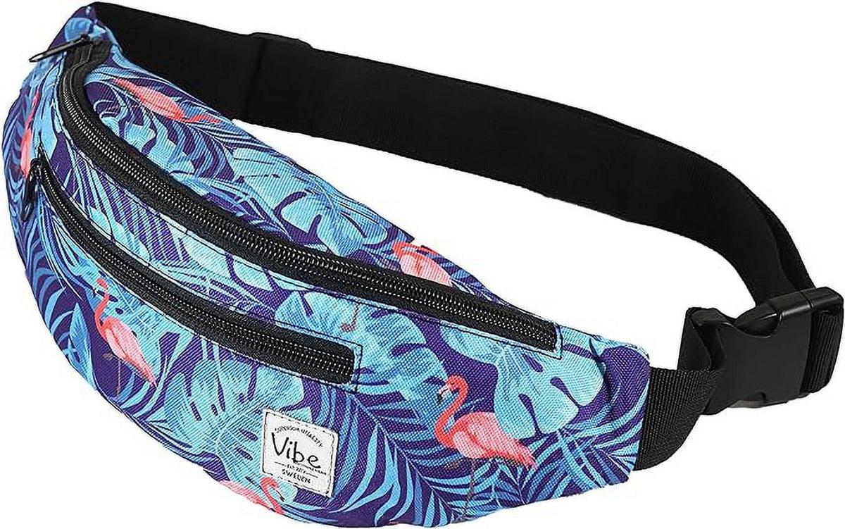 Holographic Fanny Women Men Festival Cute Silver Waist - Bag Hiking Running Vibe - Rave Prints for Black Cycling Festival for Many Pack Gear Gold