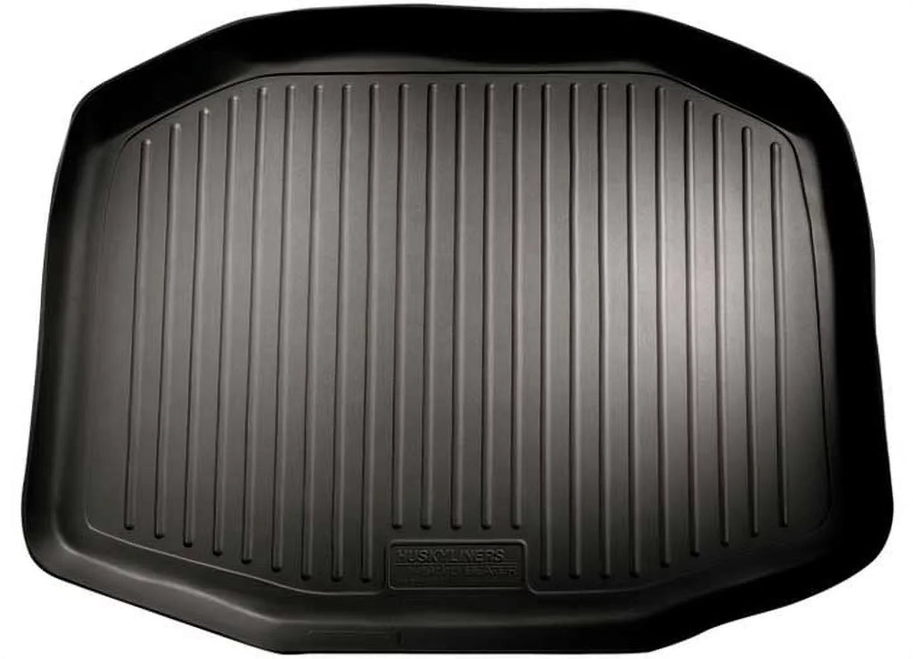 behind Ford RealTruck Husky Explorer; 11-19 Behind Black Compatible Liner with Cargo under upright 3rd Series Seat and Weatherbeater by Seat 3rd