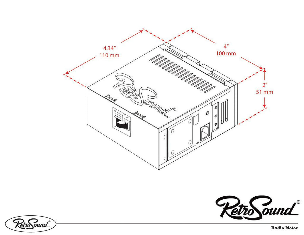 1977-85 Mercury LACB-M1-121-03P-73PMC3 Features Compatible with RetroRadio Include AM/FM AUX, Capri Bluetooth,