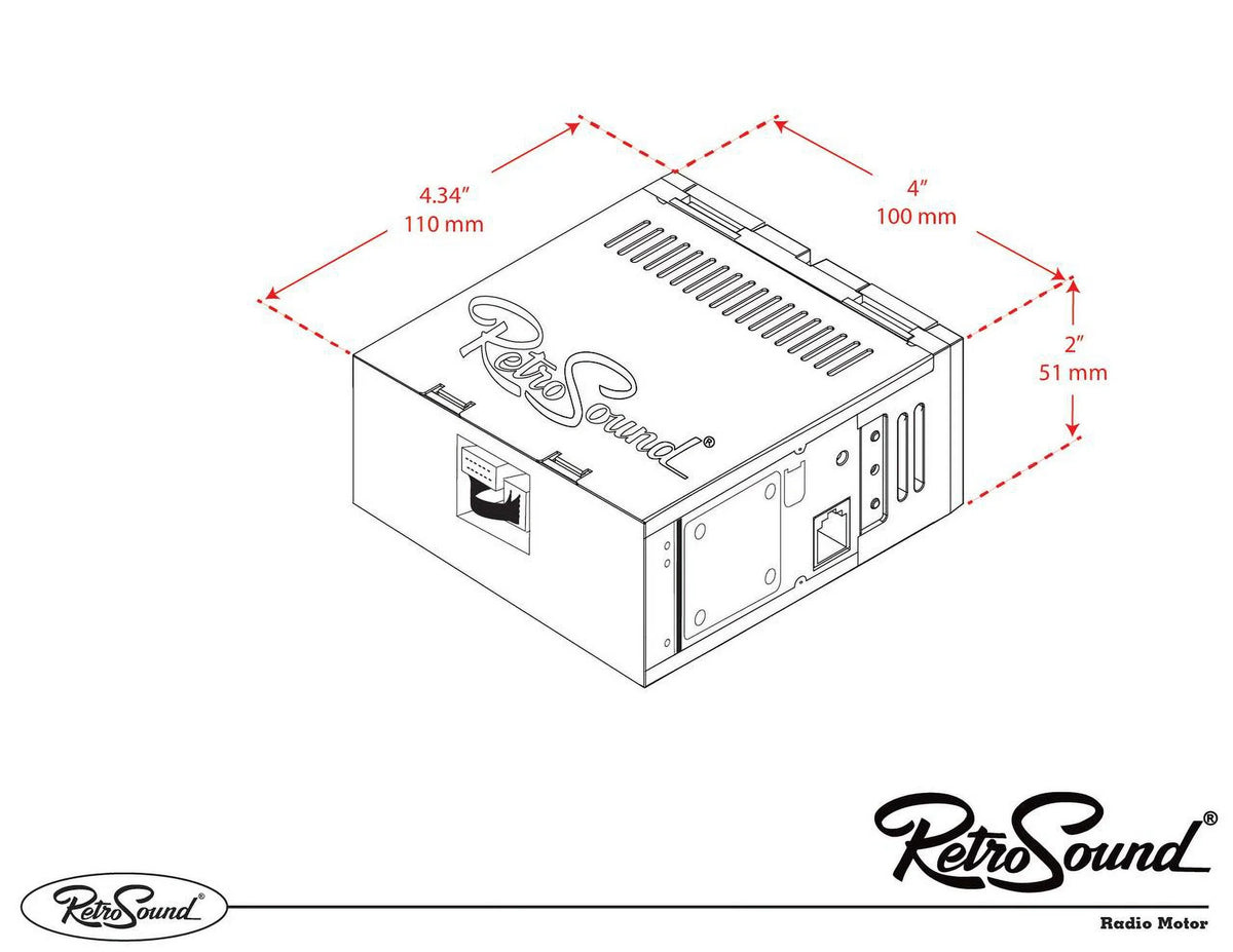 1977-85 Mercury LACB-M1-121-03P-73PMC3 Features Compatible with RetroRadio Include AM/FM AUX, Capri Bluetooth,